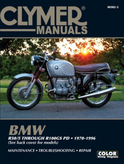 Book cover of: BMW Airhead R50/5 through R100GS PD (1970-1996) Service Repair Manual. By: Clymer Publications