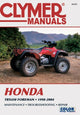 Book cover of: Honda TRX450 Foreman Series ATV (1998-2004) Service Repair Manual. By: Clymer Publications