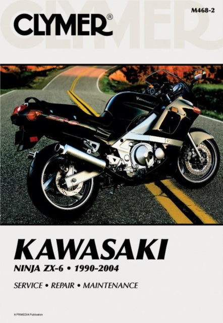 Book cover of: Kawasaki Ninja ZX-6 Motorcycle (1990-2004) Service Repair Manual. By: Primedia Business Directories & Books