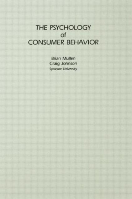 Book cover of: Psychology of Consumer Behavior