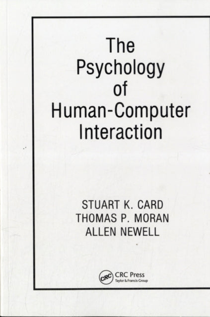 Book cover of: Psychology of Human-Computer Interaction