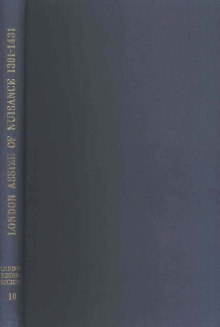 Book cover of: London Assize of Nuisance 1301 - 1431. By: Helena M. Chew