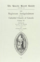 Book cover of: Registrum Antiquissimum of the Cathedral Church of Lincoln [4]. By: C.W. Foster