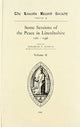 Book cover of: Records of some Sessions of the Peace in Lincolnshire, 1381-1396. By: Elisabeth G. Kimball