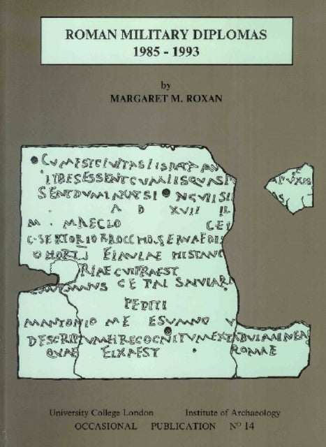 Book cover of: Roman Military Diplomas 1985 to 1993