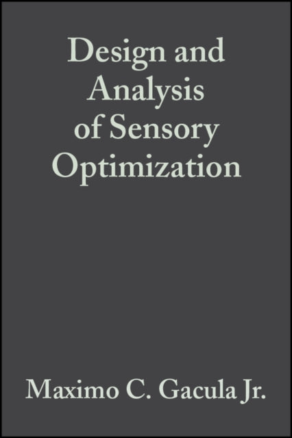Book cover of: Design and Analysis of Sensory Optimization