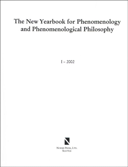 Book cover of: New Yearbook for Phenomenology and Phenomenological Philosophy