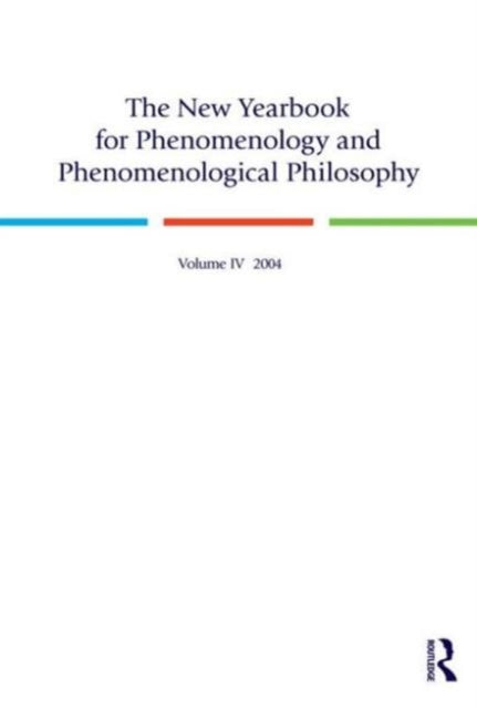 Book cover of: New Yearbook for Phenomenology and Phenomenological Philosophy V. 4