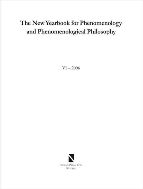 Book cover of: New Yearbook for Phenomenology and Phenomenological Philosophy