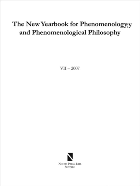 Book cover of: New Yearbook for Phenomenology and Phenomenological Philosophy
