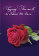 Book cover of: Saying Farewell to Those We Love. By: Barry H. Young