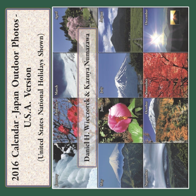 Book cover of: 2016 Calendar - Japan Outdoor Photos - U.S.A. Version