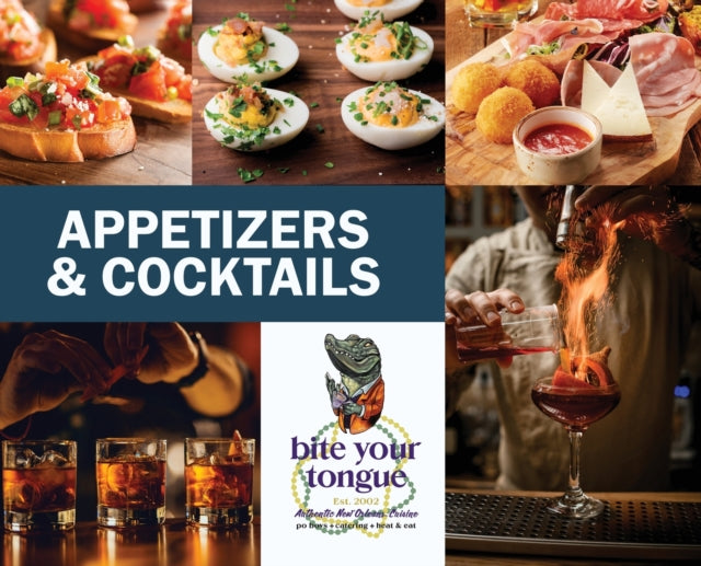 Book cover of: Appetizers & Cocktails - Bite Your Tongue. By: Martine Clark