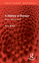 Book cover of: History of Europe
