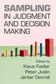 Book cover of: Sampling in Judgment and Decision Making. By: Klaus Fiedler
