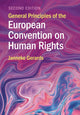 Book cover of: General Principles of the European Convention on Human Rights. By: Janneke Gerards