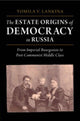 Book cover of: Estate Origins of Democracy in Russia. By: Tomila V. Lankina