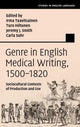 Book cover of: Genre in English Medical Writing, 1500–1820. By: Irma Taavitsainen