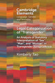 Book cover of: Legal Categorization of 'Transgender'. By: Kimberly Tao