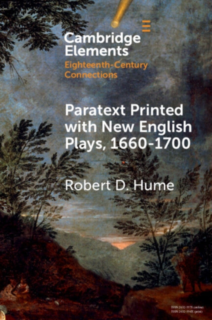 Book cover of: Paratext Printed with New English Plays, 1660–1700