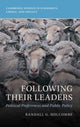 Book cover of: Following Their Leaders. By: Randall G. Holcombe