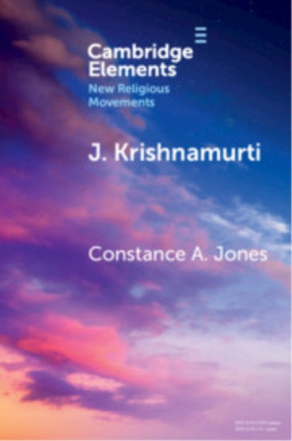 Book cover of: J. Krishnamurti. By: Constance A. Jones