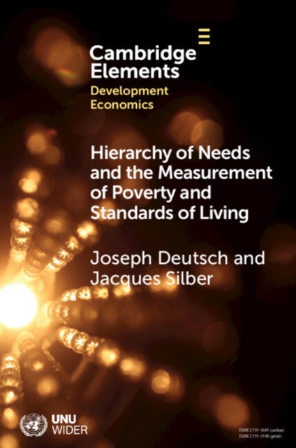 Book cover of: Hierarchy of Needs and the Measurement of Poverty and Standards of Living