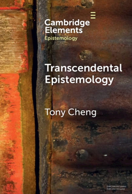 Book cover of: Transcendental Epistemology. By: Tony Cheng