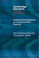 Book cover of: Political Representation as Communicative Practice. By: Fabio Wolkenstein