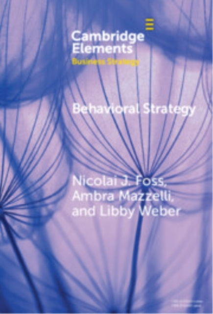 Book cover of: Behavioral Strategy
