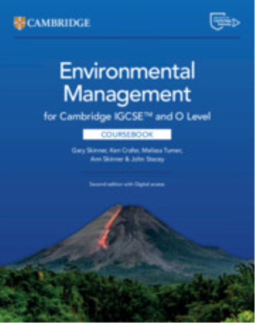 Book cover of: Cambridge IGCSE™ and O Level Environmental Management Coursebook with Digital Access (2 Years). By: Gary Skinner