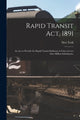 Book cover of: Rapid Transit Act, 1891. By: New York (State)