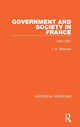 Book cover of: Government and Society in France. By: J. H. Shennan