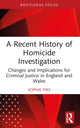 Book cover of: Recent History of Homicide Investigation. By: Sophie Pike