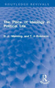 Book cover of: Place of Ideology in Political Life. By: D. J. Manning