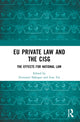 Book cover of: EU Private Law and the CISG. By: Zvonimir Slakoper