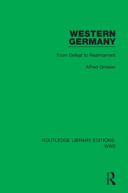 Book cover of: Western Germany. By: Alfred Grosser