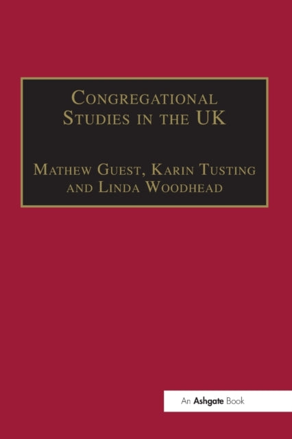 Book cover of: Congregational Studies in the UK. By: Mathew Guest