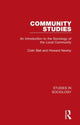 Book cover of: Community Studies. By: Colin Bell