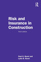 Book cover of: Risk and Insurance in Construction. By: Nael G. Bunni