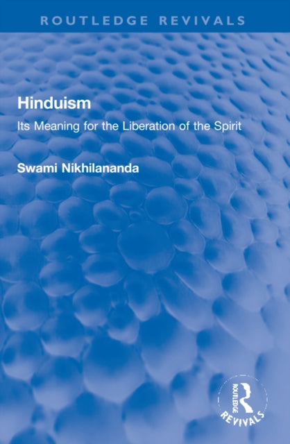 Book cover of: Hinduism. By: Nikhilananda