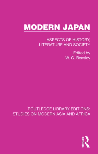 Book cover of: Modern Japan. By: W. G. Beasley
