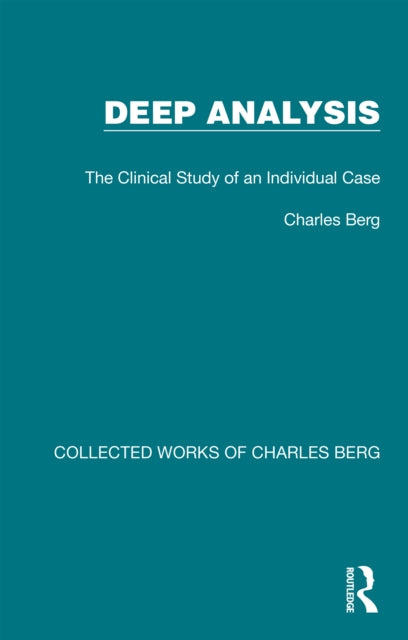 Book cover of: Deep Analysis. By: Charles Berg