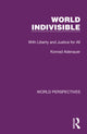 Book cover of: World Indivisible. By: Konrad Adenauer