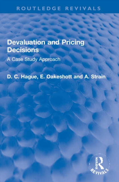 Book cover of: Devaluation and Pricing Decisions