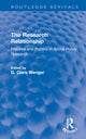 Book cover of: Research Relationship. By: G. Clare Wenger