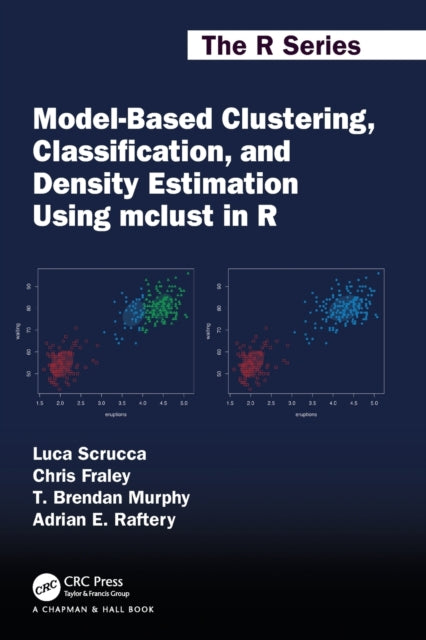 Book cover of: Model-Based Clustering, Classification, and Density Estimation Using mclust in R. By: Luca Scrucca