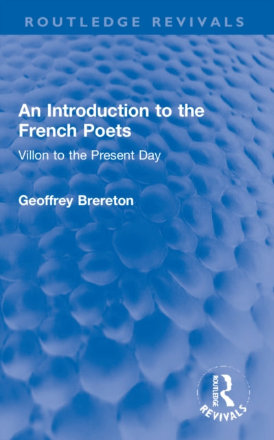 Book cover of: Introduction to the French Poets. By: Geoffrey Brereton