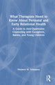 Book cover of: What Therapists Need to Know About Perinatal and Early Relational Health. By: Meyleen M. Velasquez