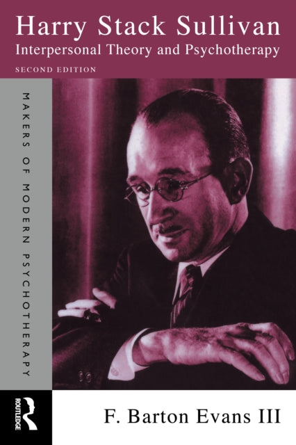 Book cover of: Harry Stack Sullivan. By: F. Barton Evans III